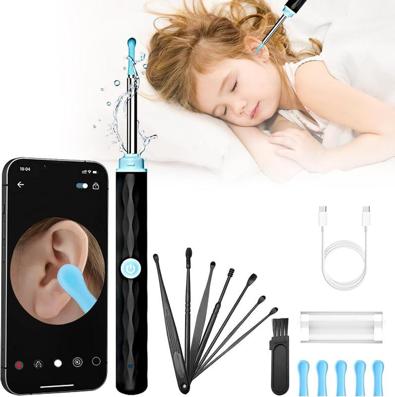 Ear Wax Removal - Earwax Removal Kit with Light - Ear Camera with 6 Ear Spoon - for Ios & Android -Thanksgiving Gift, Christmas Gift, Winter Gift Set, New Year Gift,Gifts for Women,Gifts for Men