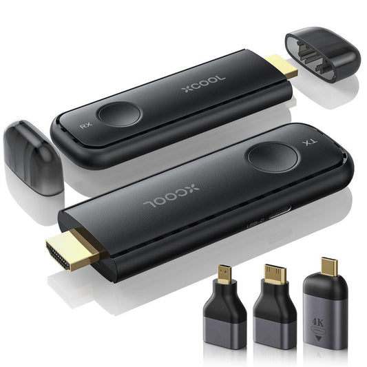 Xcool Plugncast Wireless HDMI Transmitter and Receiver, Casting Device for Tv/Monitor